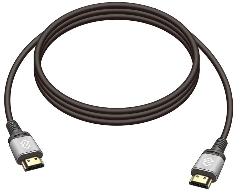 Кабель аудио-видео Digma D-HDMI-V2.0-2M HDMI (m)/HDMI (m) 2м. позолоч.конт. черный