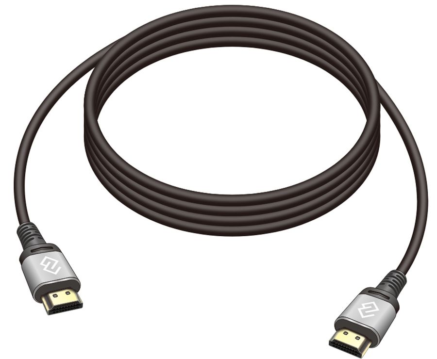 Кабель аудио-видео Digma D-HDMI-V2.0-3M HDMI (m)/HDMI (m) 3м. позолоч.конт. черный