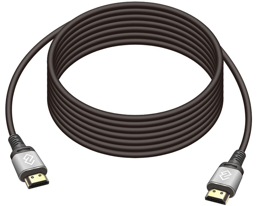 Кабель аудио-видео Digma D-HDMI-V2.0-5M HDMI (m)/HDMI (m) 5м. позолоч.конт. черный