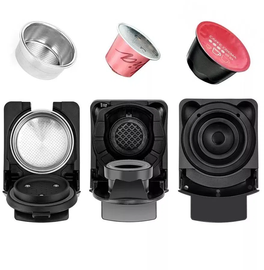 Кофемашина Kitfort КТ-7192 1450Вт серебристый/черный