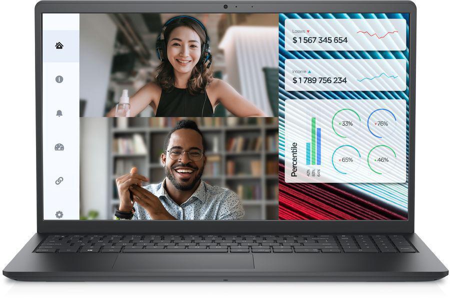 Ноутбук Dell Vostro 3520 Core i3 1215U 8Gb SSD512Gb Intel UHD Graphics 15.6" WVA FHD (1920x1080) Ubuntu black WiFi BT Cam (3520-3850)