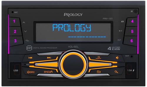 Автомагнитола Prology PRM-120 2DIN 4x140Вт v4.2 AUX DSP 3 ПДУ (PRPRM120)