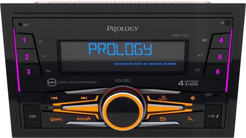 Автомагнитола Prology PRM-120 2DIN 4x140Вт v4.2 AUX DSP 3 ПДУ (PRPRM120)