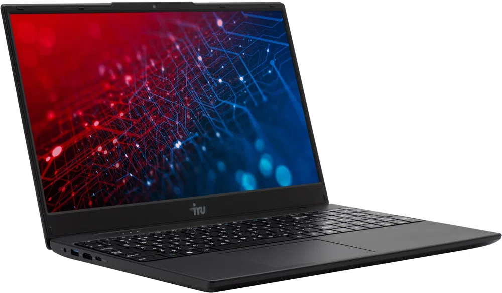 Ноутбук IRU Tactio 15ALG Core i3 1215U 16Gb SSD512Gb Intel UHD Graphics 15.6" IPS FHD (1920x1080) Windows 11 Pro 64 black WiFi BT Cam 4500mAh (2019268)