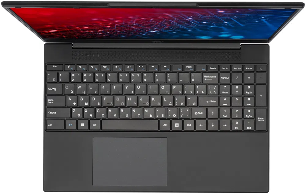 Ноутбук IRU Tactio 15ALG Core i3 1215U 16Gb SSD512Gb Intel UHD Graphics 15.6" IPS FHD (1920x1080) Windows 11 Pro 64 black WiFi BT Cam 4500mAh (2019268)
