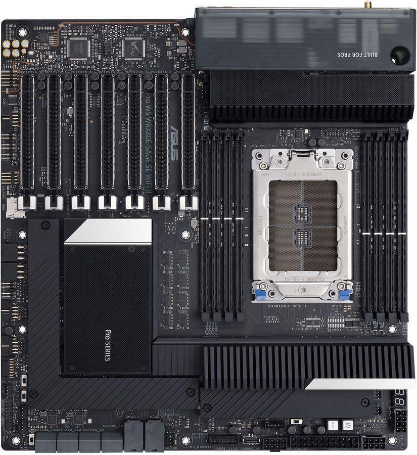 Материнская плата Asus Pro WS WRX80E-SAGE SE WIFI II Soc-AM4 AMD WRX80 8xDDR4 eATX AC`97 8ch(7.1) RAID
