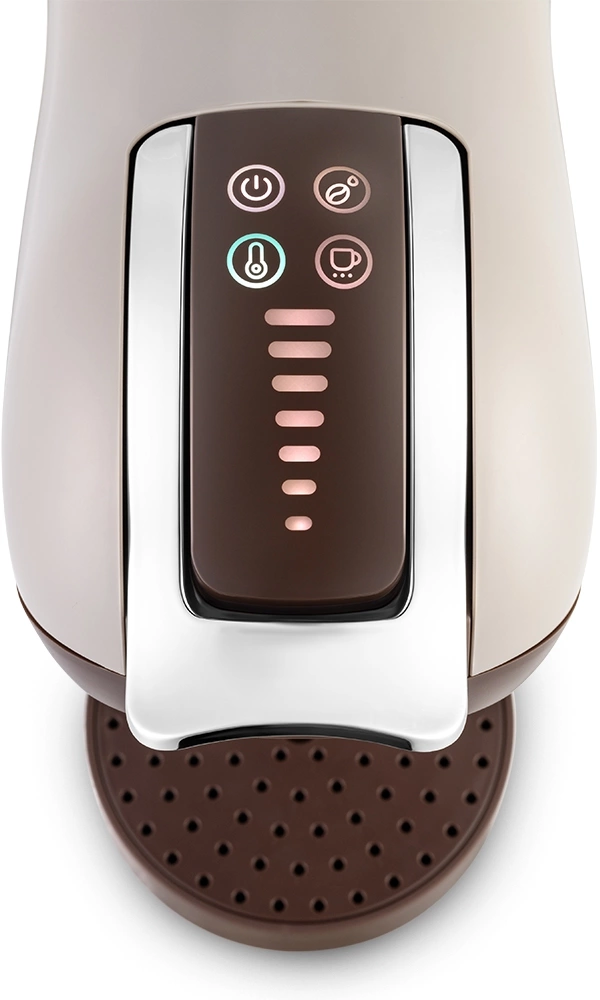 Кофемашина Kitfort КТ-7448 1400Вт коричневый/бежевый