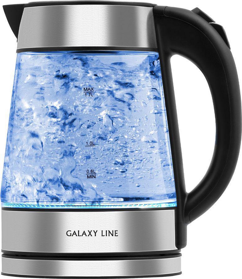 Чайник электрический Galaxy Line GL 0561 1.7л. 2200Вт серебристый корпус: стекло/пластик (ГЛ0561)