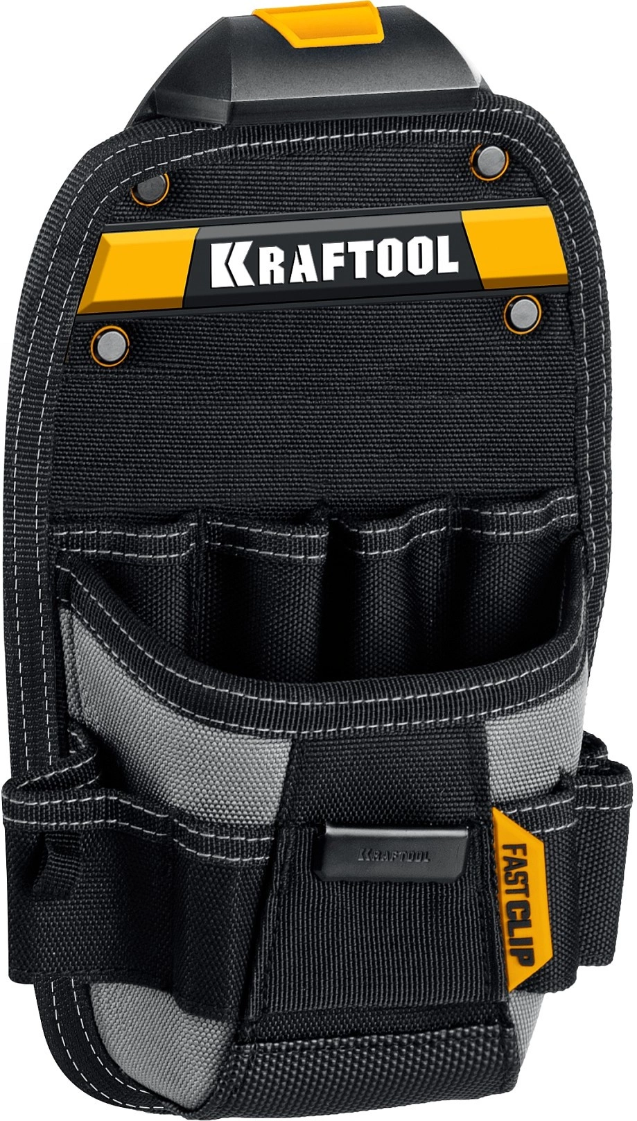 Сумка для инструментов Kraftool KP-11 11карм. черный/желтый (38777)