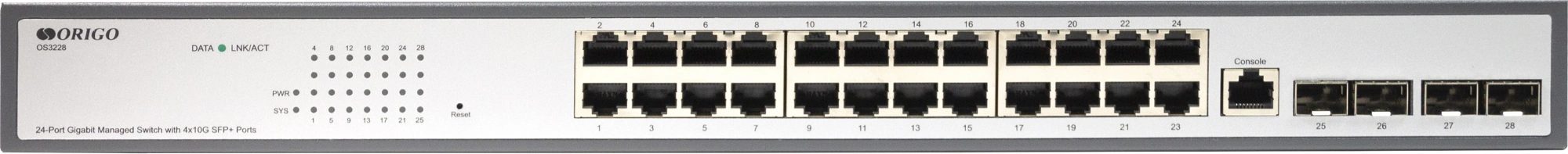 Коммутатор Origo OS3228 OS3228/A1A (L3) 24x1Гбит/с 4SFP+ управляемый