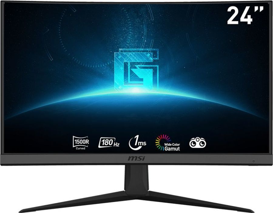 Монитор MSI 23.6" Optix G24C6 E2 черный VA LED 16:9 HDMI матовая 250cd 178гр/178гр 1920x1080 180Hz DP FHD 3.5кг