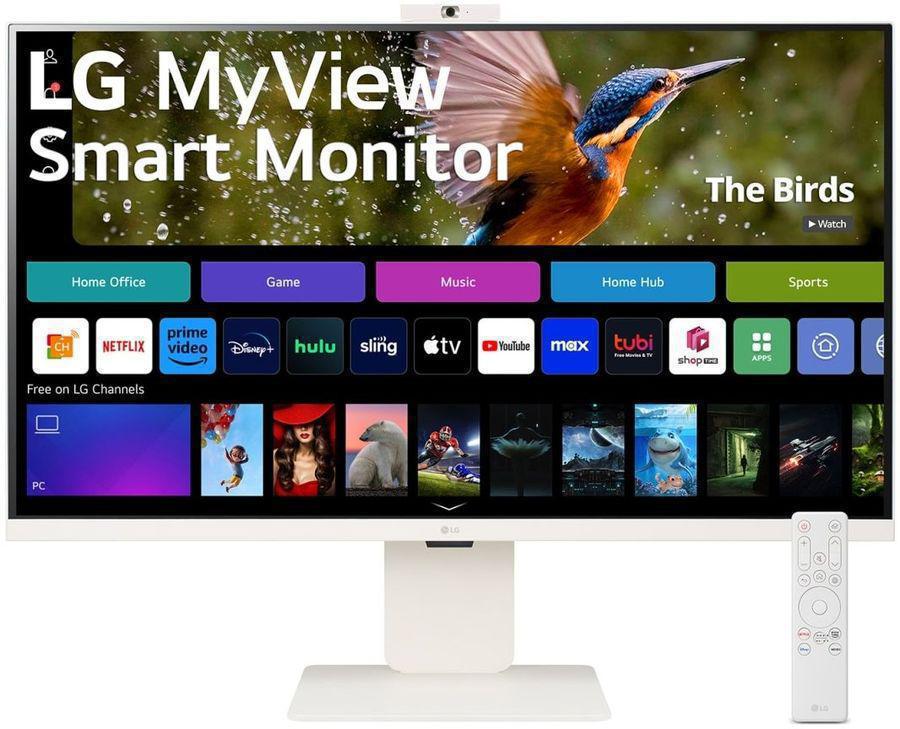 Монитор LG 31.5" MyView 32SR85U-W белый IPS LED 16:9 HDMI M/M Cam матовая HAS 400cd 178гр/178гр 3840x2160 60Hz 4K USB 7.7кг