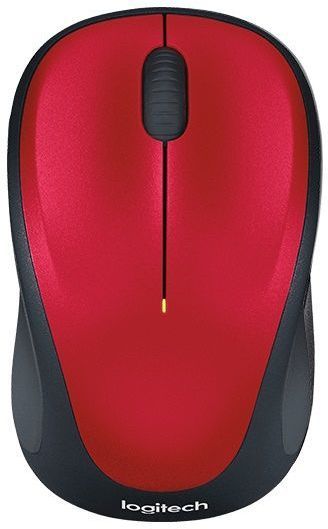 Мышь Logitech M235 красный/черный оптическая 1000dpi беспров. USB для ноутбука 2but (910-003412)