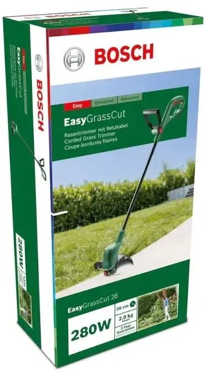 Триммер электрический Bosch EasyGrassCut 26 280Вт неразбор.штан. реж.эл.:леска