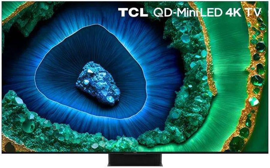 Телевизор QLED TCL 85" 85C855 черный 4K Ultra HD 120Hz DVB-T DVB-T2 DVB-C DVB-S DVB-S2 USB WiFi Smart TV