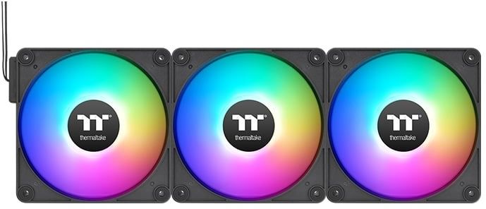 Вентилятор для корпуса Thermaltake CT120 EX Sync ARGB 120х120x25 черный 4-pin 28.5дБ (упак.:3шт) (CL-F181-PL12SW-A) Ret
