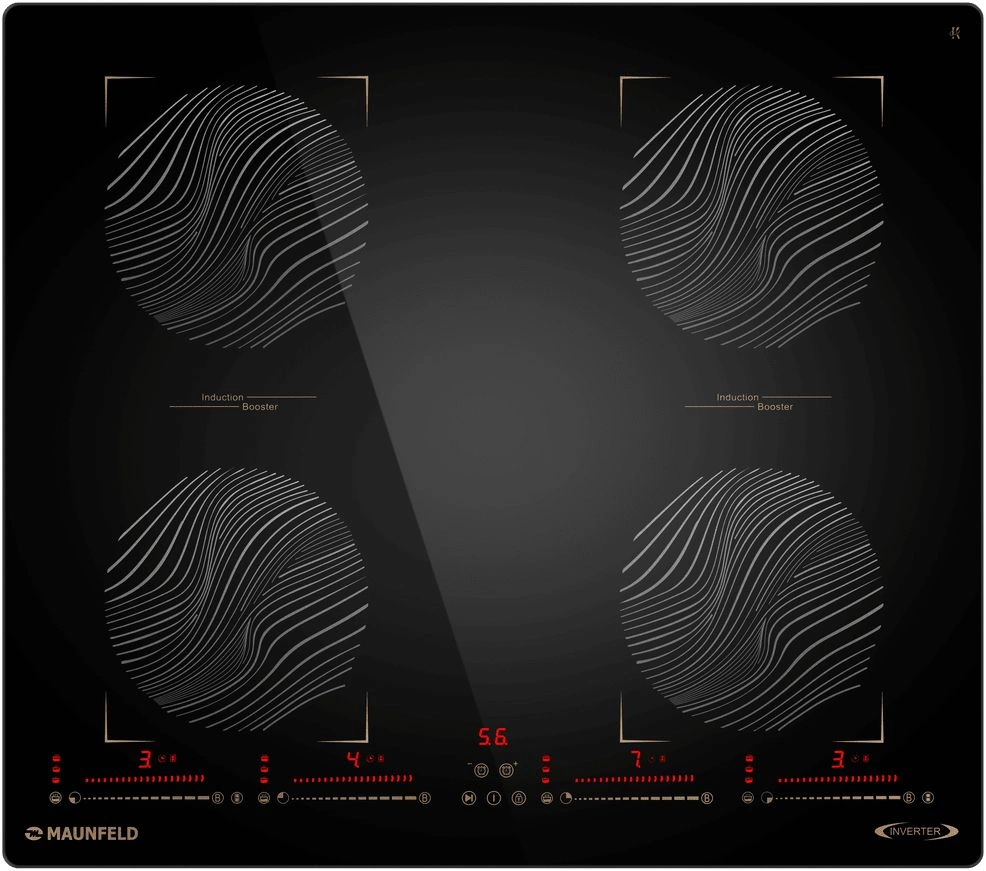 Индукционная варочная поверхность Maunfeld CVI594SB2BKF черный