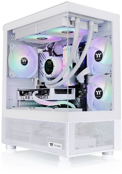 Корпус Thermaltake View 170 TG ARGB белый без БП mATX 5x120mm 2x140mm 1x200mm 2xUSB3.0 audio bott PSU