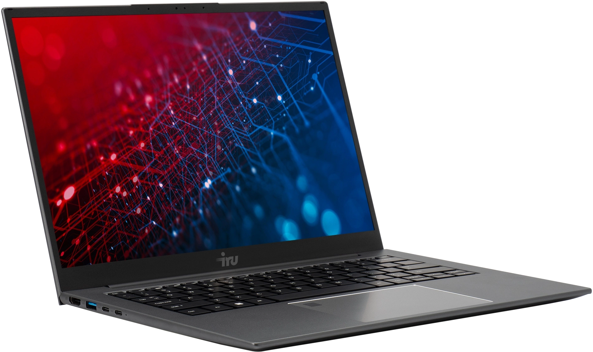 Ноутбук IRU Planio 15INP N-series N100 8Gb SSD256Gb Intel UHD Graphics 15.6" IPS FHD (1920x1080) Windows 11 Professional grey WiFi BT Cam 5000mAh (2023736)