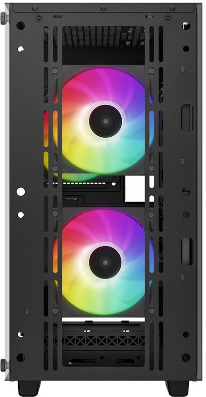 Корпус Deepcool CC360 ARGB черный без БП mATX 5x120mm 4x140mm 1xUSB2.0 1xUSB3.0 audio bott PSU