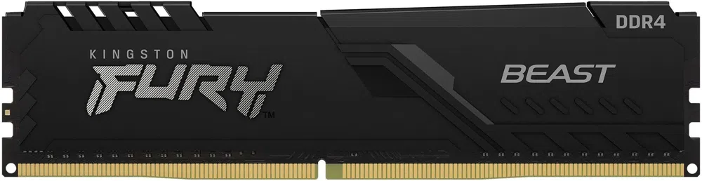 Память DDR4 4GB 2666MHz Kingston KF426C16BB/4 Fury Beast Black RTL Gaming PC4-21300 CL16 DIMM 288-pin 1.2В single rank с радиатором Ret
