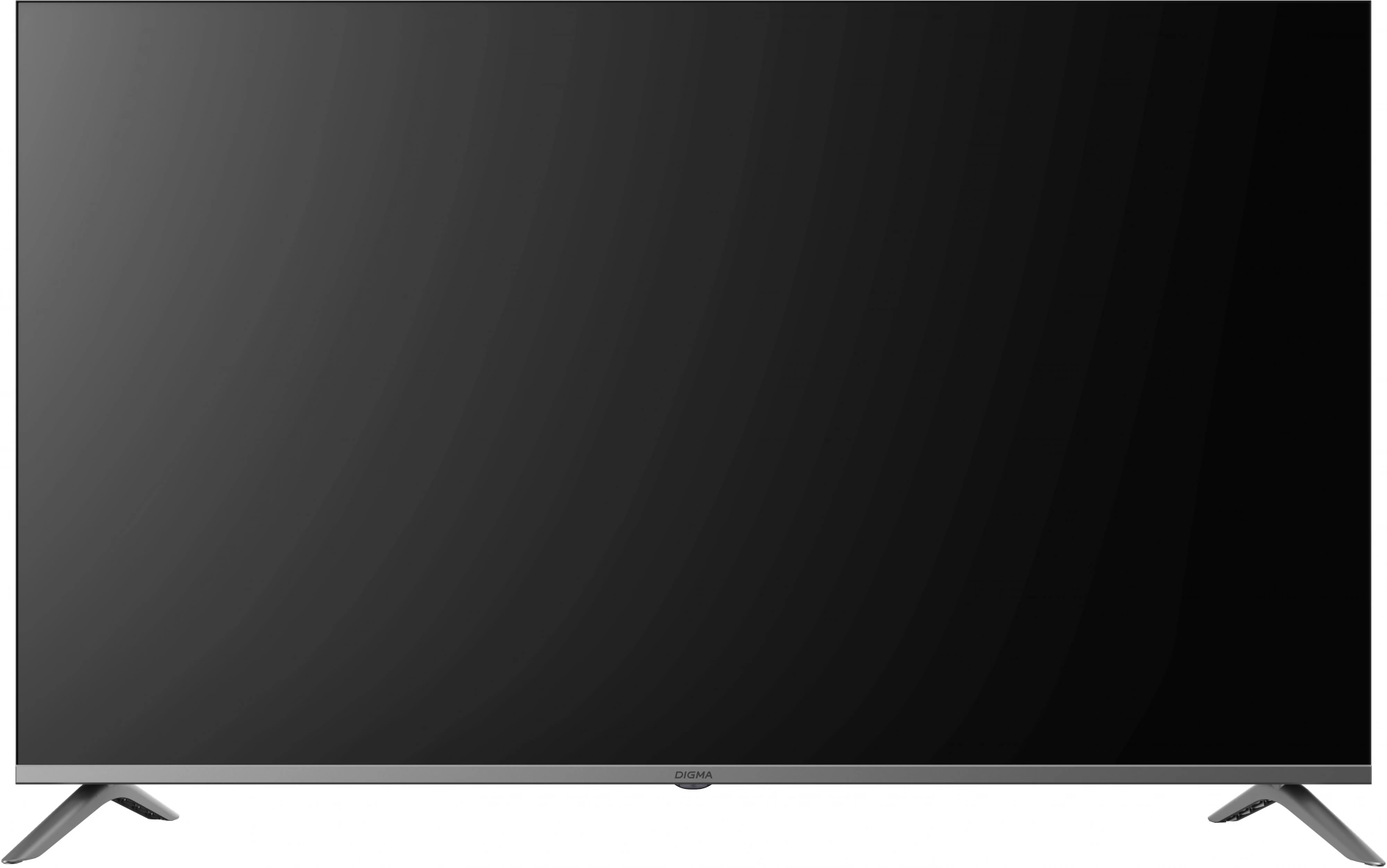 Телевизор LED Digma 55" DM-LED55UBB41 Android TV Frameless Metal темно-серебристый/серебристый 4K Ultra HD 60Hz DVB-T DVB-T2 DVB-C DVB-S DVB-S2 USB WiFi Smart TV