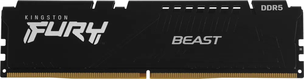 Память DDR5 32GB 6000MHz Kingston KF560C30BBE-32 Fury Beast RTL Gaming PC5-48000 CL30 DIMM 288-pin 1.4В kit single rank с радиатором Ret