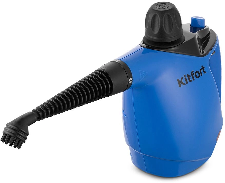 Пароочиститель ручной Kitfort КТ-9140-3 1050Вт черный/синий