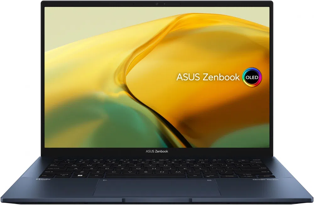 Ноутбук Asus Zenbook 14 OLED UX3402VA-KM749 Core i7 13700H 16Gb SSD1Tb Intel Iris Xe graphics 14" OLED 2.8K (2880x1800) без ОС blue WiFi BT Cam Bag (90NB10G1-M015S0)