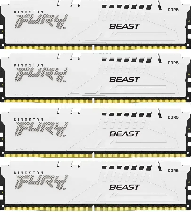 Память DDR5 4x16GB 6000MHz Kingston KF560C40BWK4-64 Fury Beast RTL Gaming PC5-48000 CL40 DIMM 288-pin 1.35В kit dual rank с радиатором Ret