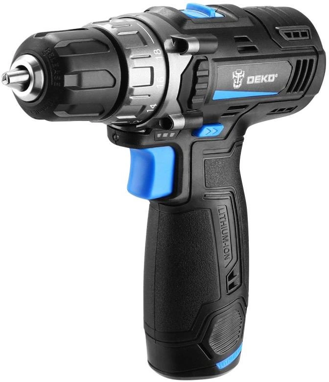 Дрель-шуруповерт Deko DKCD12V PRO аккум. патрон:быстрозажимной (кейс в комплекте) (083-1007)