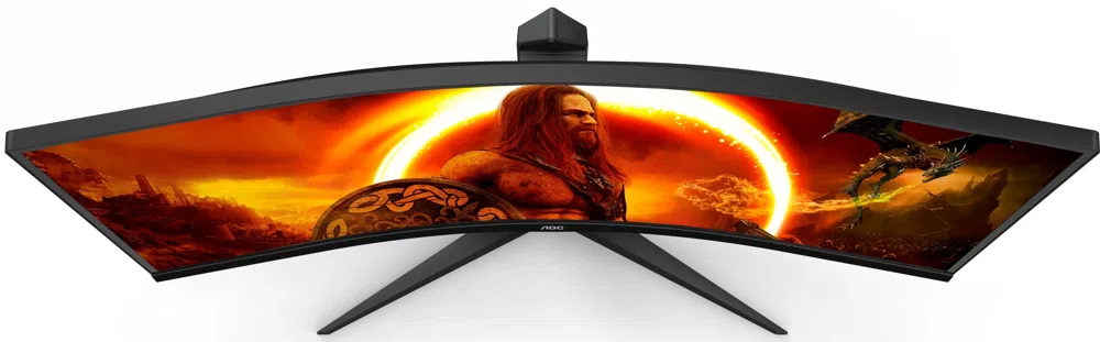 Монитор AOC 34" Gaming CU34G2XP/BK черный/красный VA LED 21:9 HDMI матовая HAS 400cd 178гр/178гр 3440x1440 180Hz FreeSync Premium DP Quad 2K (1440p) USB 8.02кг