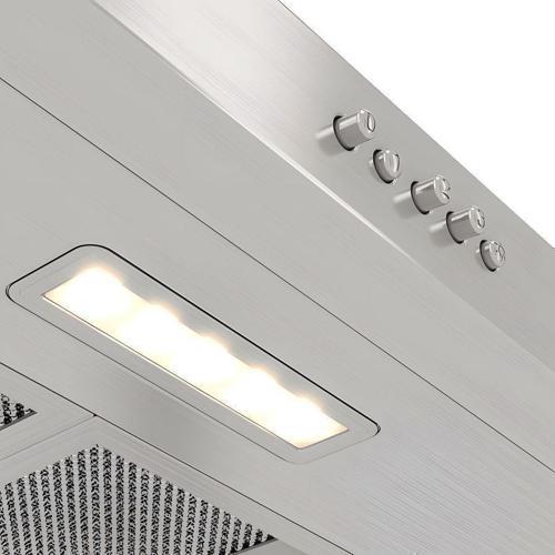 Вытяжка встраиваемая Elikor ECO XS 50 нержавеющая сталь управление: кнопочное (2 мотора)