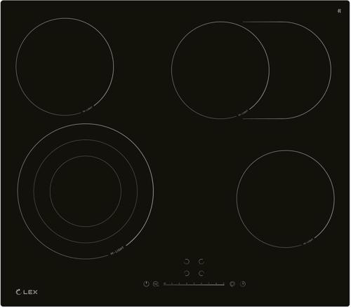Варочная поверхность Lex EVH 642D BL черный