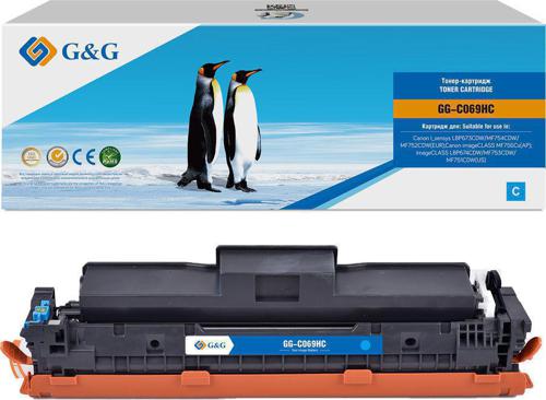 Картридж лазерный G&G GG-C069HC 069H Cyan голубой (5500стр.) для Canon I_sensys LBP673CDW/MF754CDW/MF752CDW(EUR)/imageCLASS MF756Cx(AP)/LBP674CDW/MF753CDW/MF751CDW(US)