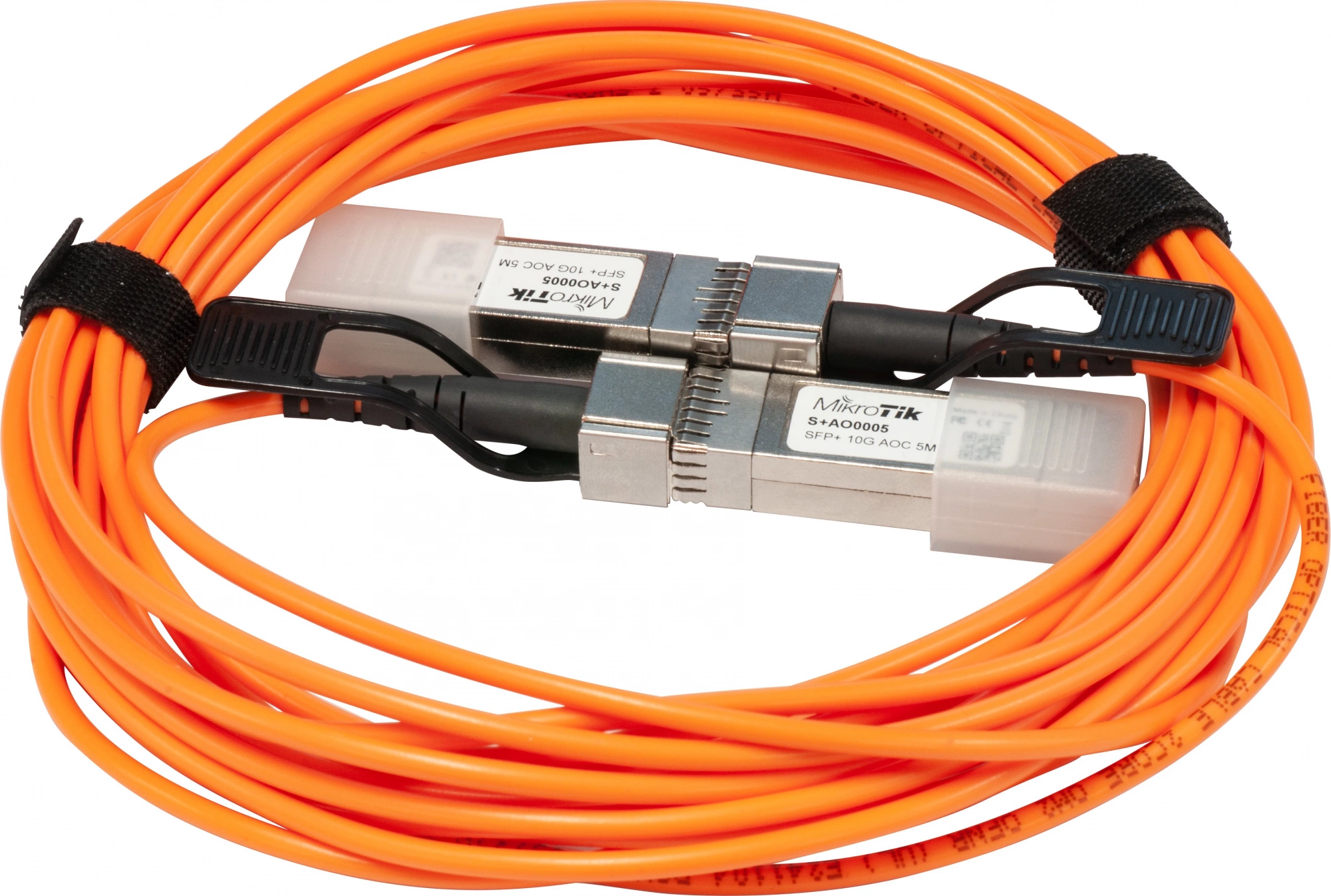 Кабель AOC MikroTik S+AO0005 10Гбит/с 5м оранжевый SFP+-SFP+