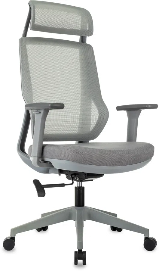 Кресло эргономичное Бюрократ MC-G411N-H серый сетка/ткань с подголов. крестов. пластик пластик серый