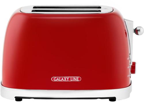 Тостер Galaxy Line GL 2919 900Вт красный