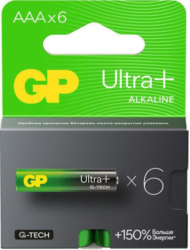 Батарея GP Ultra Plus Alkaline 24AUPA21-2CRB6 AAA (6шт) блистер