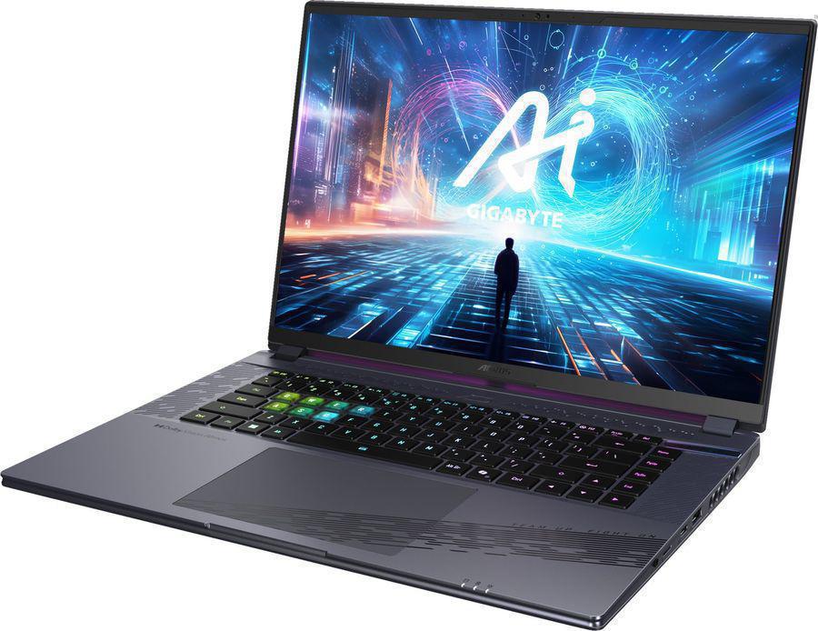 Ноутбук Gigabyte Aorus 16X Core i9 14900HX 32Gb SSD1Tb NVIDIA GeForce RTX4070 8Gb 16" IPS QHD+ (2560x1600) FreeDOS grey WiFi BT Cam (ASG-63KZC64SD)