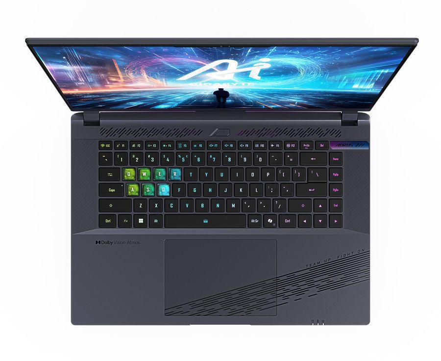 Ноутбук Gigabyte Aorus 16X Core i9 14900HX 32Gb SSD1Tb NVIDIA GeForce RTX4070 8Gb 16" IPS QHD+ (2560x1600) FreeDOS grey WiFi BT Cam (ASG-63KZC64SD)