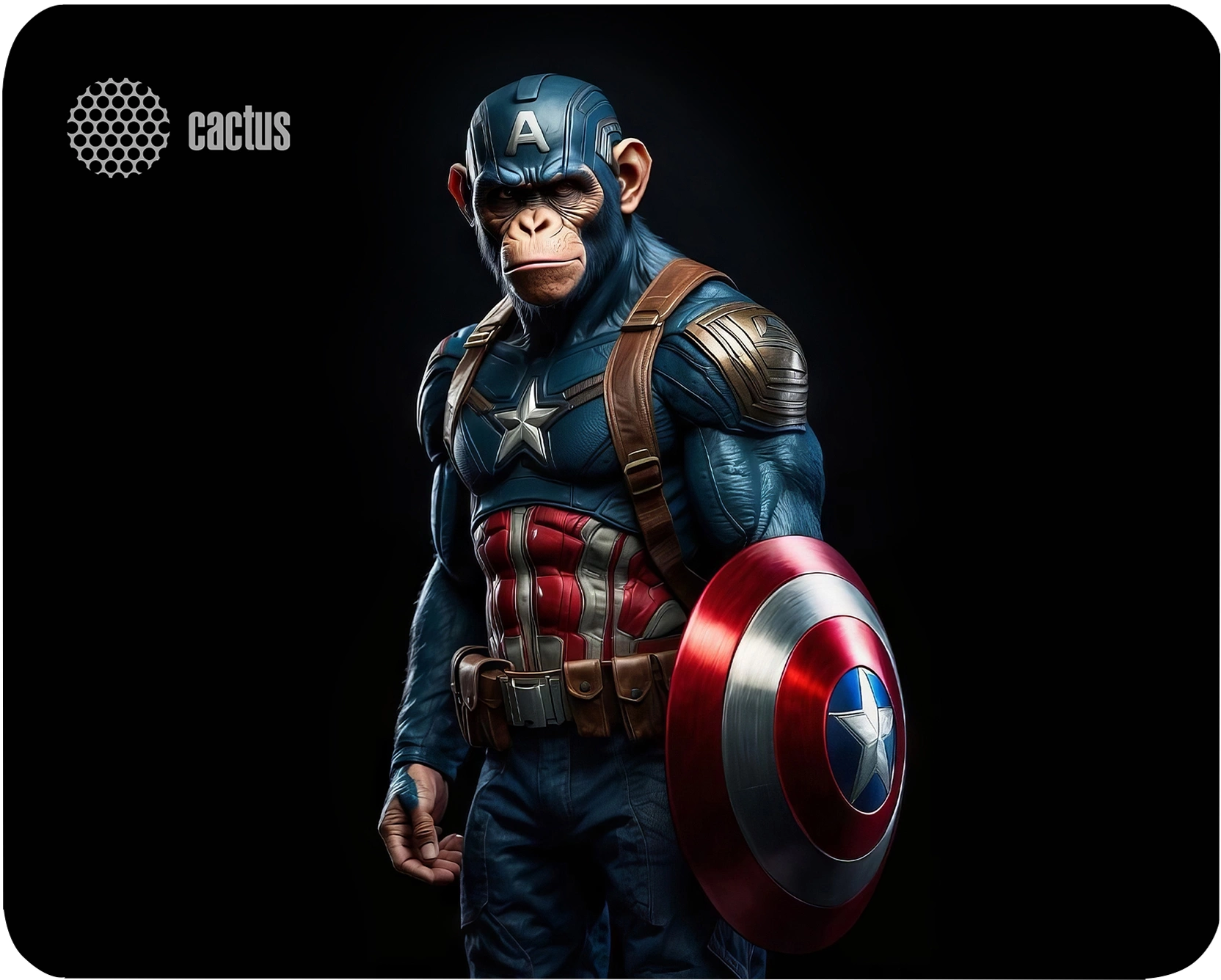 Коврик для мыши Cactus Captain America рисунок 250x200x3мм (CS-MP-D08S)