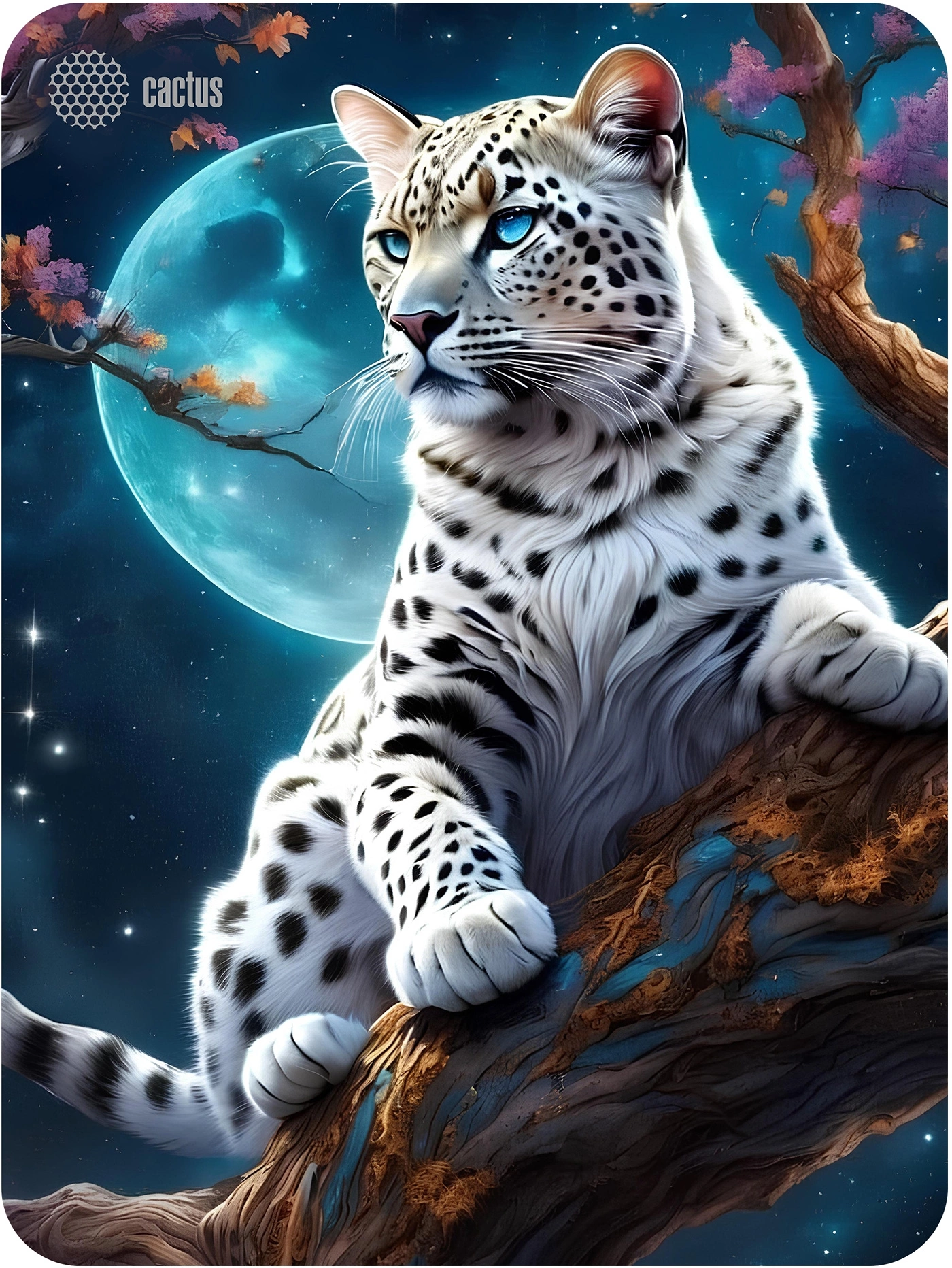 Коврик для мыши Cactus Snow Leopard рисунок 400x300x3мм (CS-MP-PRO16XL)