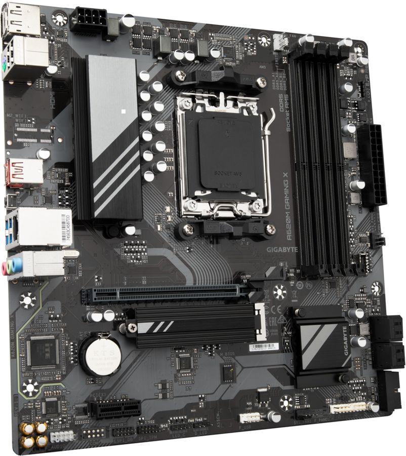 Материнская плата Gigabyte A620M GAMING X Socket AM5 AMD A620 4xDDR5 mATX AC`97 8ch(7.1) GbLAN RAID+HDMI+DP