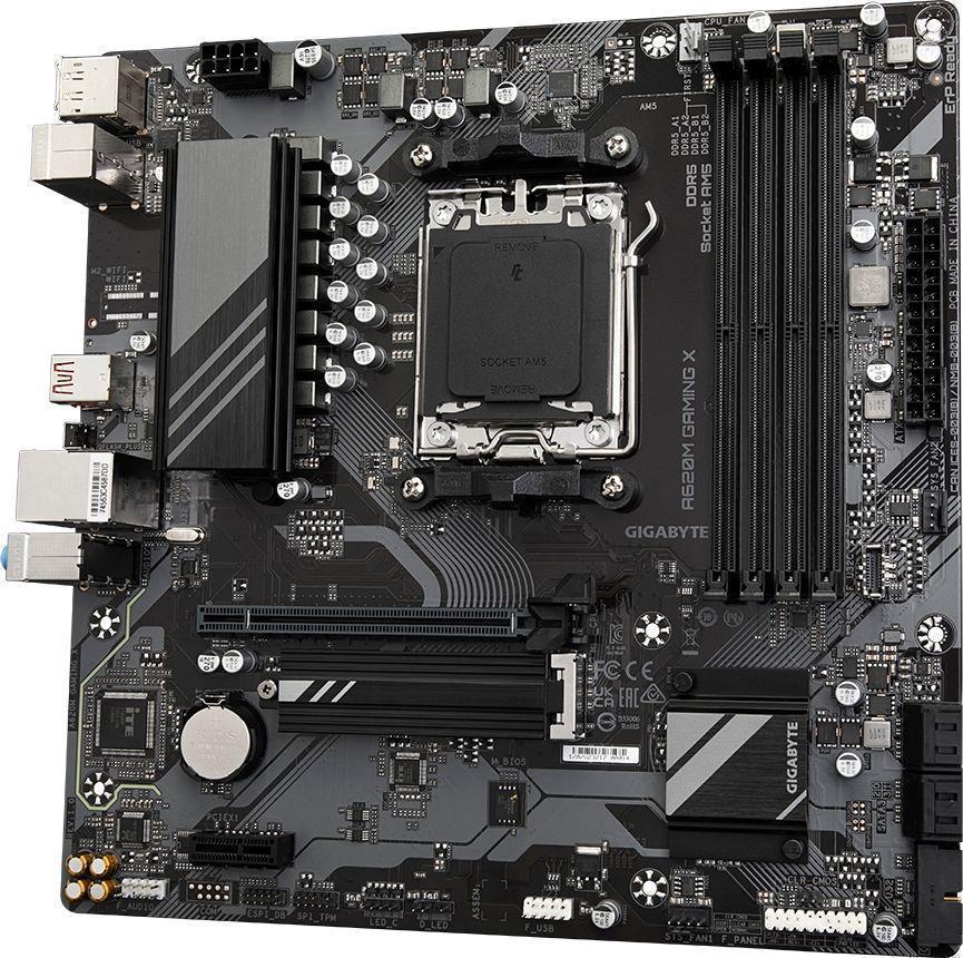 Материнская плата Gigabyte A620M GAMING X Socket AM5 AMD A620 4xDDR5 mATX AC`97 8ch(7.1) GbLAN RAID+HDMI+DP