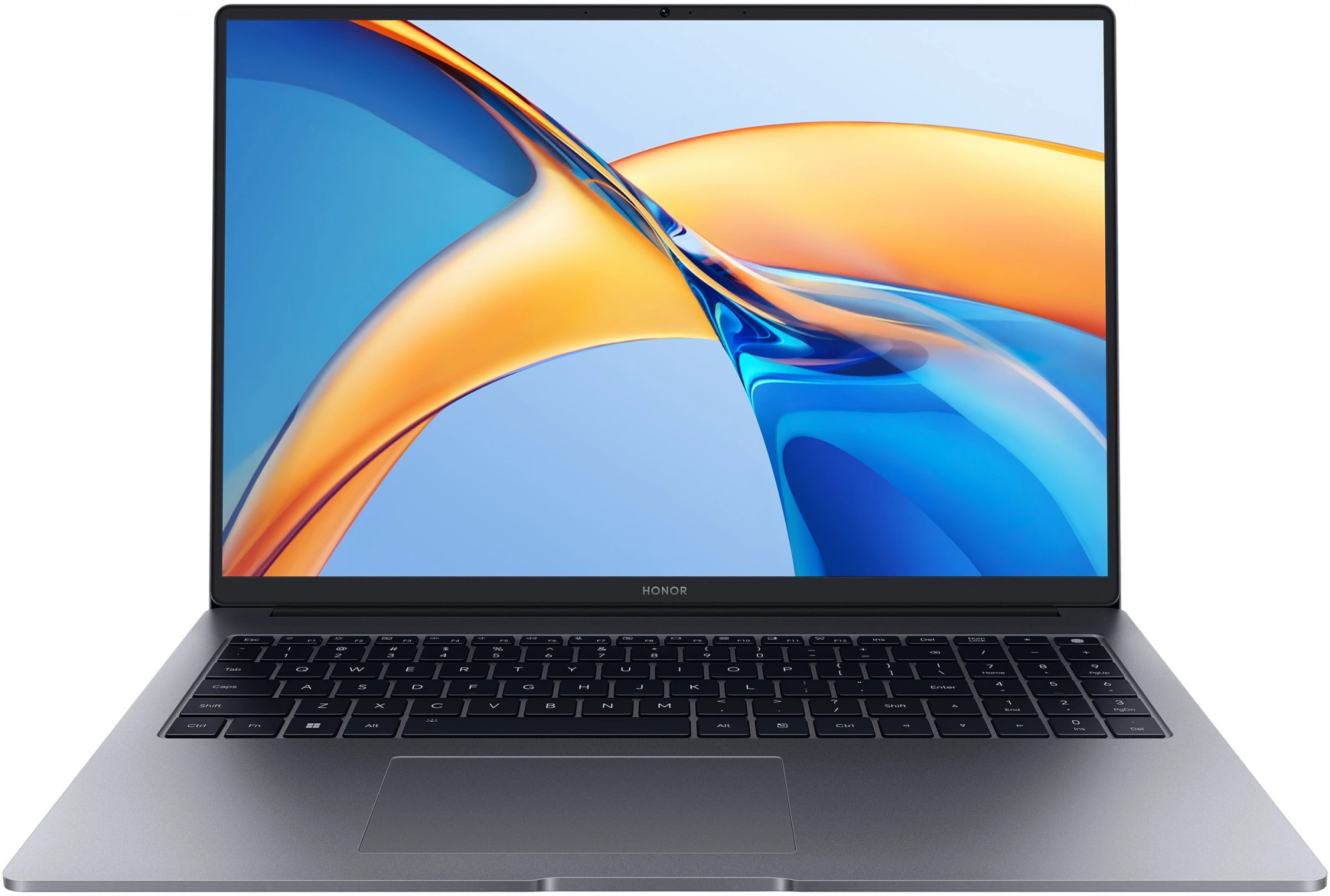 Ноутбук Honor MagicBook X16 2024 BRN-H56 Ryzen 5 7640HS 16Gb SSD512Gb AMD Radeon 760M 16" IPS WQXGA (1920x1200) без ОС grey WiFi BT Cam (5301AJYD)