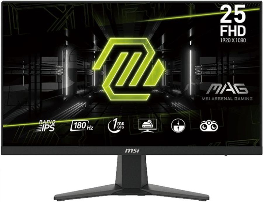 Монитор MSI 24.5" Mag 256F черный IPS LED 16:9 HDMI 250cd 178гр/178гр 1920x1080 180Hz DP FHD 3.25кг