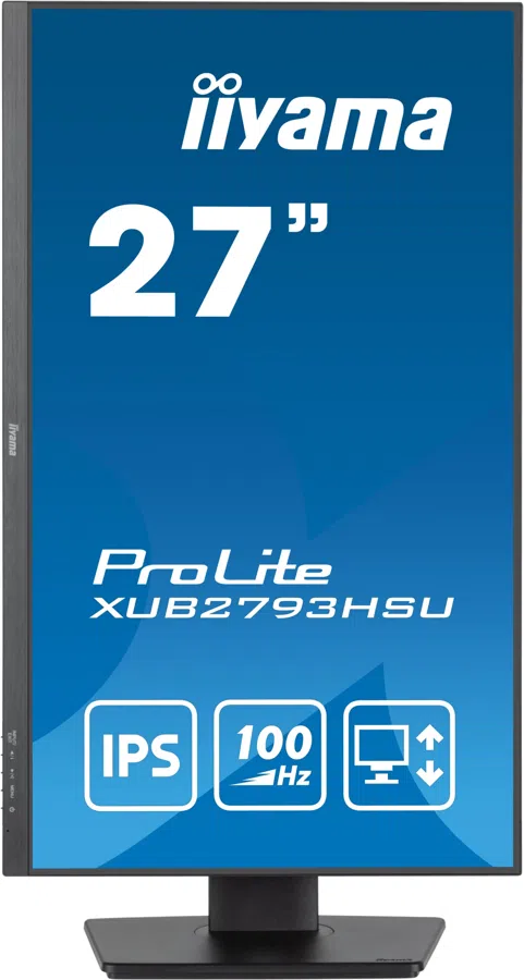 Монитор Iiyama 27" ProLite XUB2793HSU-B6 черный IPS LED 1ms 16:9 HDMI M/M матовая HAS Piv 250cd 178гр/178гр 1920x1080 100Hz DP FHD USB 5.4кг