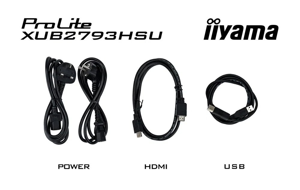 Монитор Iiyama 27" ProLite XUB2793HSU-B6 черный IPS LED 1ms 16:9 HDMI M/M матовая HAS Piv 250cd 178гр/178гр 1920x1080 100Hz DP FHD USB 5.4кг