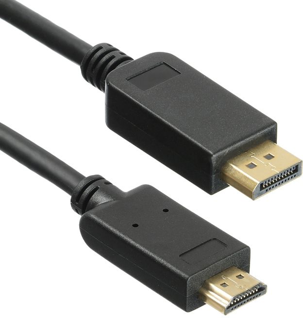 Кабель аудио-видео KingPrice KP-DP1.1-HD1.4-1.5m DisplayPort (m)/HDMI (m) 1.5м. позолоч.конт. черный